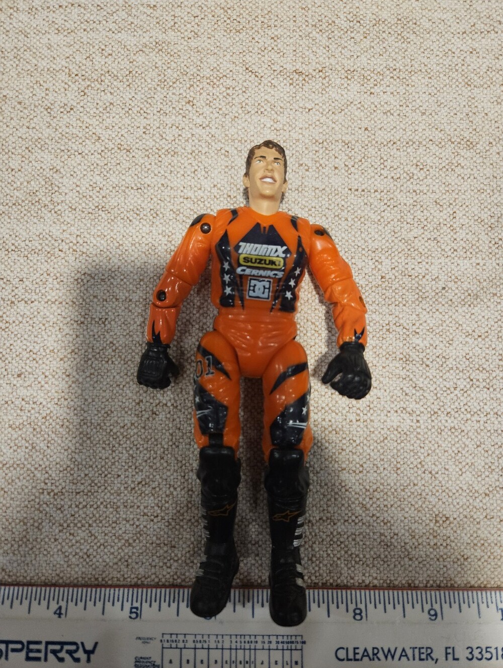 Road Champs MXS Travis Pastrana Freestyle Action Figure Suzuki Motocross